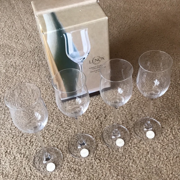 Lenox Dining New Set Of 4 Lenox Tulip White Wine In Tuscany